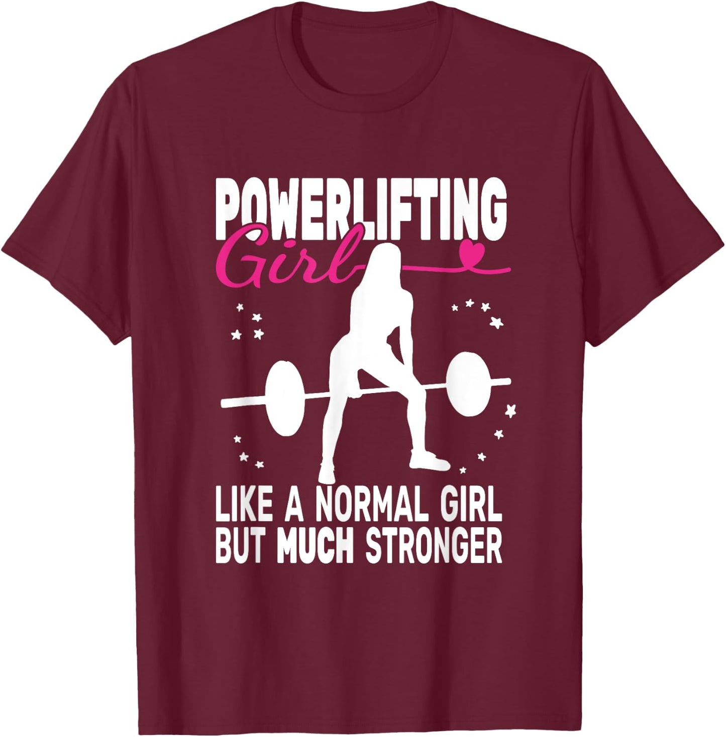 Fitness Gym Powerlifter Powerlifting Weightlifting T-Shirt - T-Shirt | Maroon