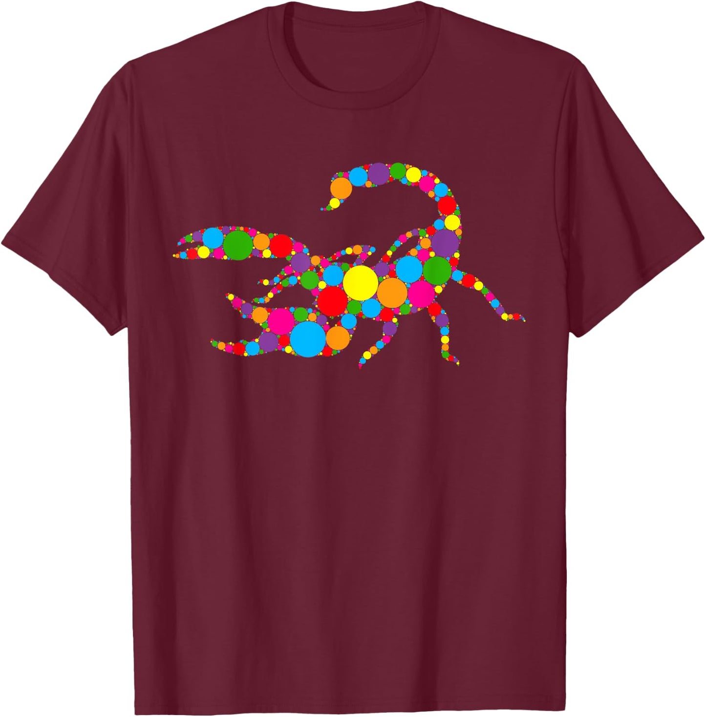 Funny Scorpion Lovers Fans Polka Dot Happy Dot Day Kids Boys T-Shirt - T-Shirt | Maroon