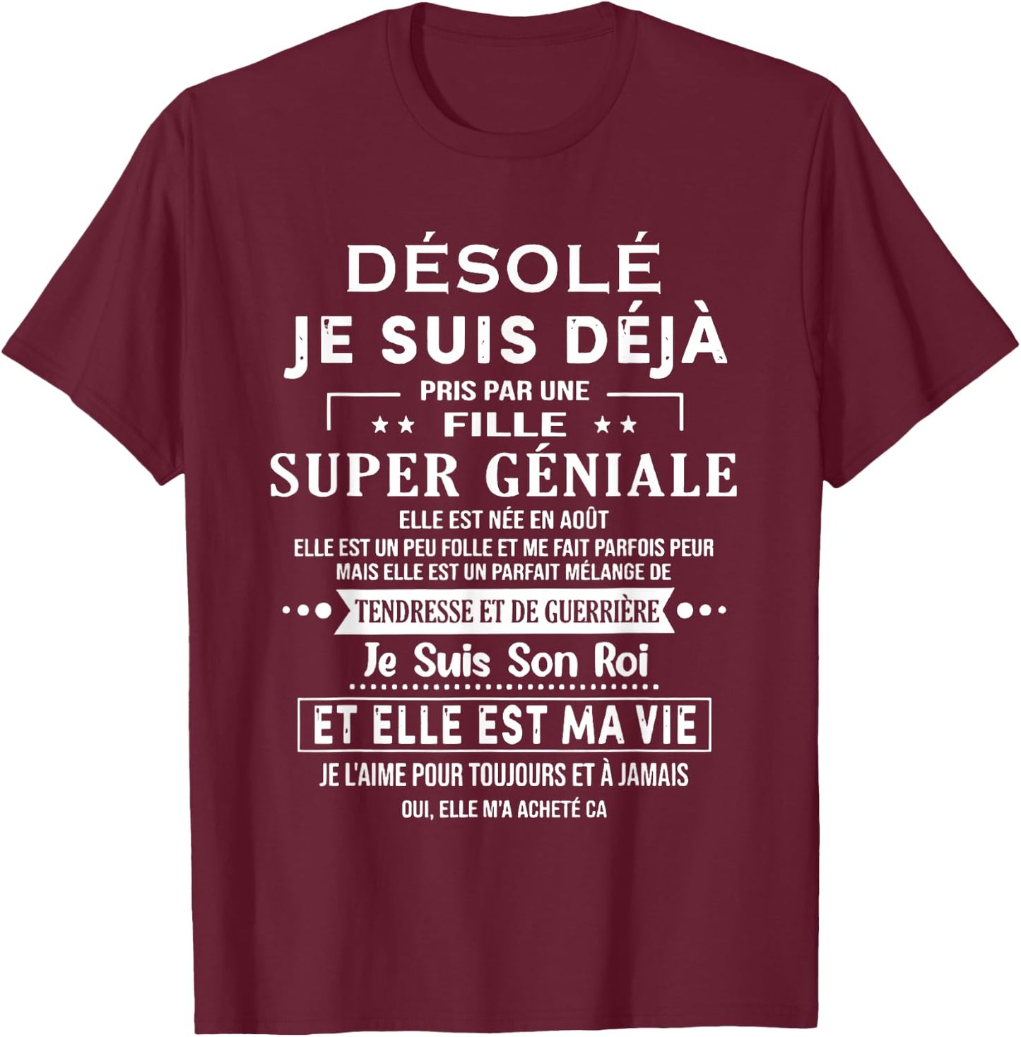 A SUPER GREAT Girl She Was Born In August T-Shirt - T-Shirt | Maroon