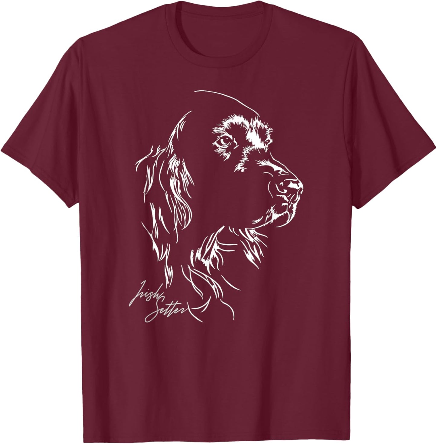 Irish Setter dog hund Shirt gift breed Men Women T-Shirt - T-Shirt | Maroon