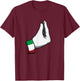 Italian Hand Gesture Italy Italiano Humour Family , Black, S T-Shirt - T-Shirt | Maroon
