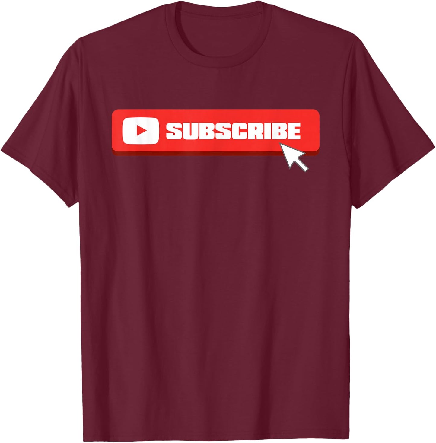 Social Media Like Share Comment Subscribe Vlogger T-Shirt - T-Shirt | Maroon
