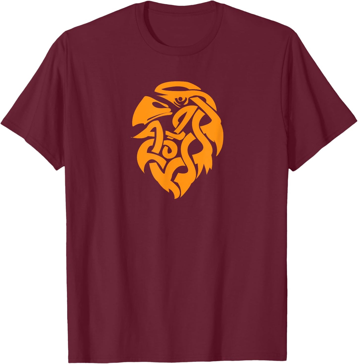 Celtic Symbols Celtic Hawk Celtic Knots Irish Symbol T-Shirt - T-Shirt | Maroon