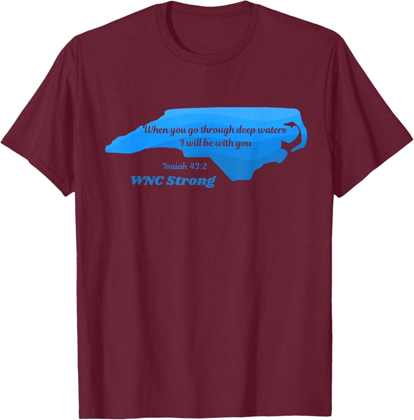 North Carolina wnc strong Appalachian strong T-Shirt - T-Shirt | Maroon