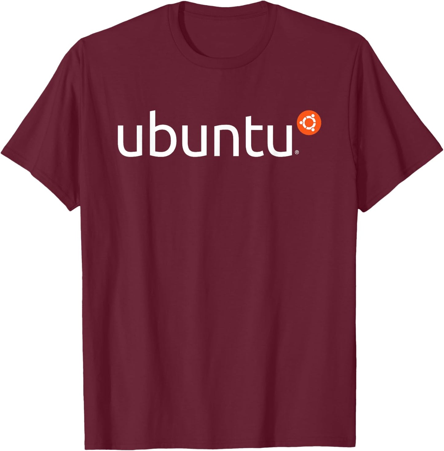 Ubuntu Official Logo Linux Operating System T-Shirt - T-Shirt | Maroon