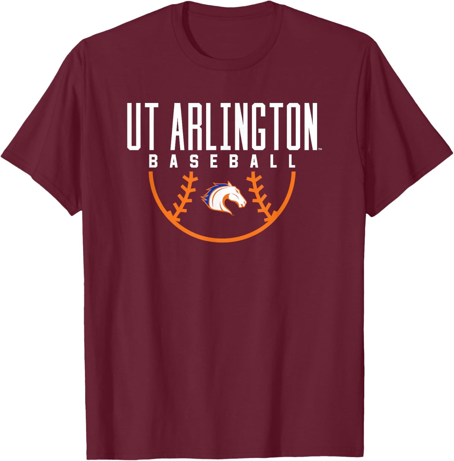 University of Texas at Arlington UTA Mavericks Baseball T-Shirt - T-Shirt | Maroon