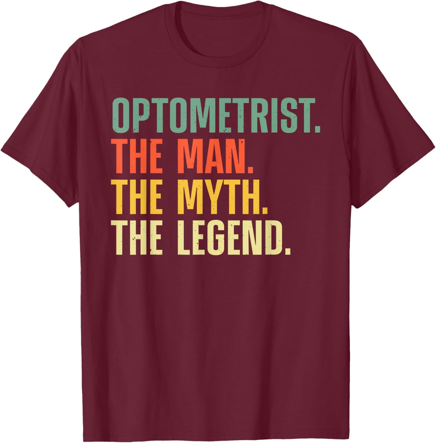 Cool Optometrist Art Dad Boys Optometry Optometrist T-Shirt - T-Shirt | Maroon