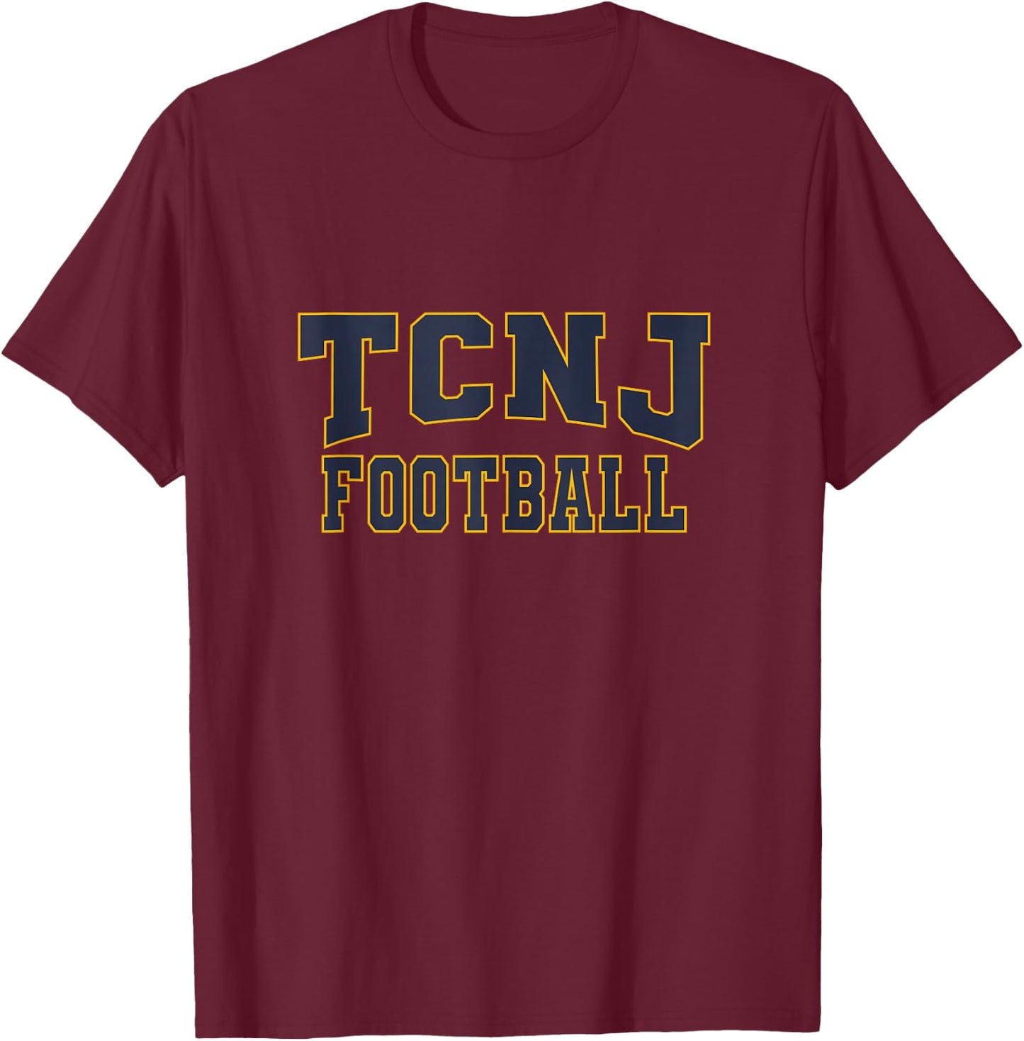 TCNJ Football Apparel Sports Fan T-Shirt - T-Shirt | Maroon