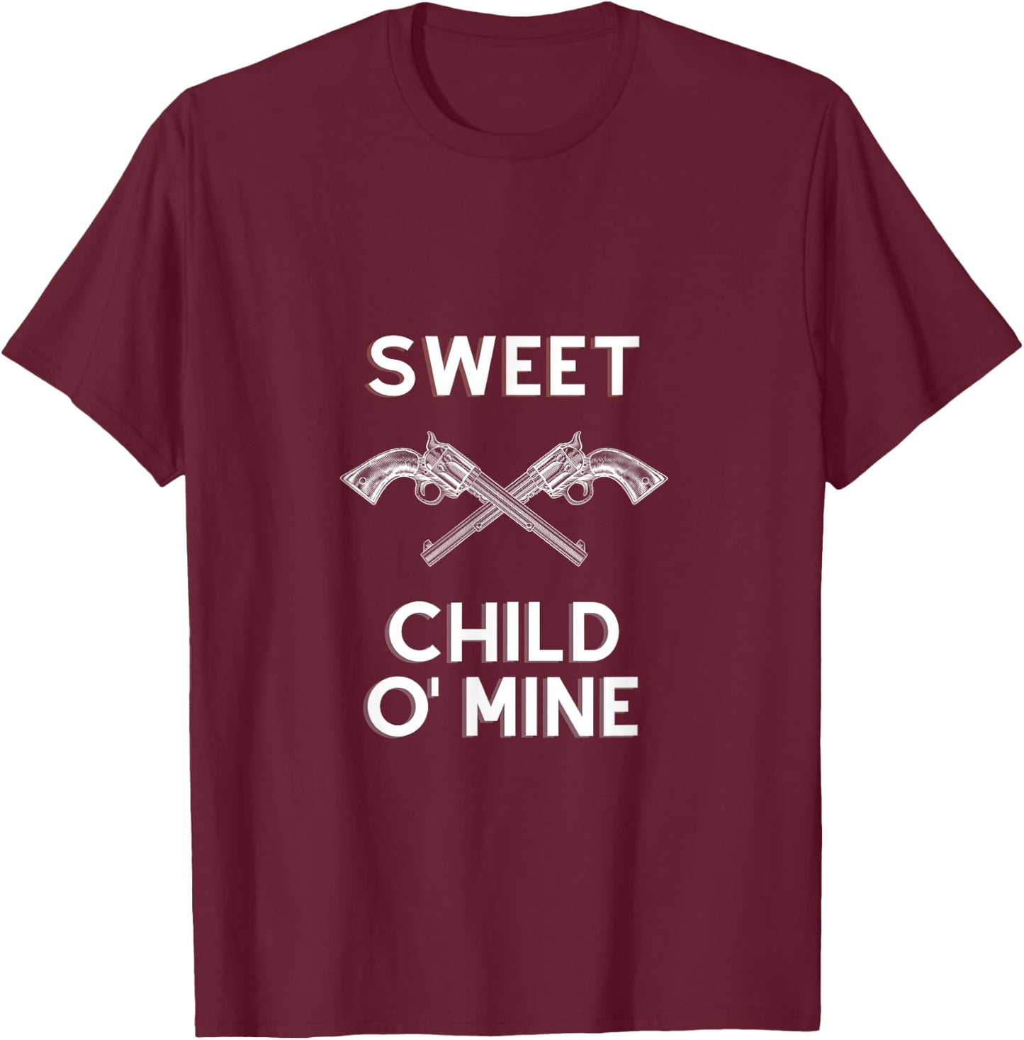 Sweet Child O' Mine, Music and Rock T-Shirt - T-Shirt | Maroon