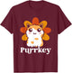 Funny Purrkey | Cat Turkey | Happy Thanksgiving T-Shirt - T-Shirt | Maroon