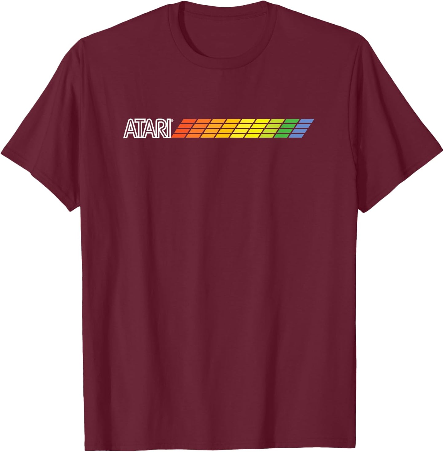 Atari Classic Vintage Retro Gaming Iconic Fun Design , blue T-Shirt - T-Shirt | Maroon