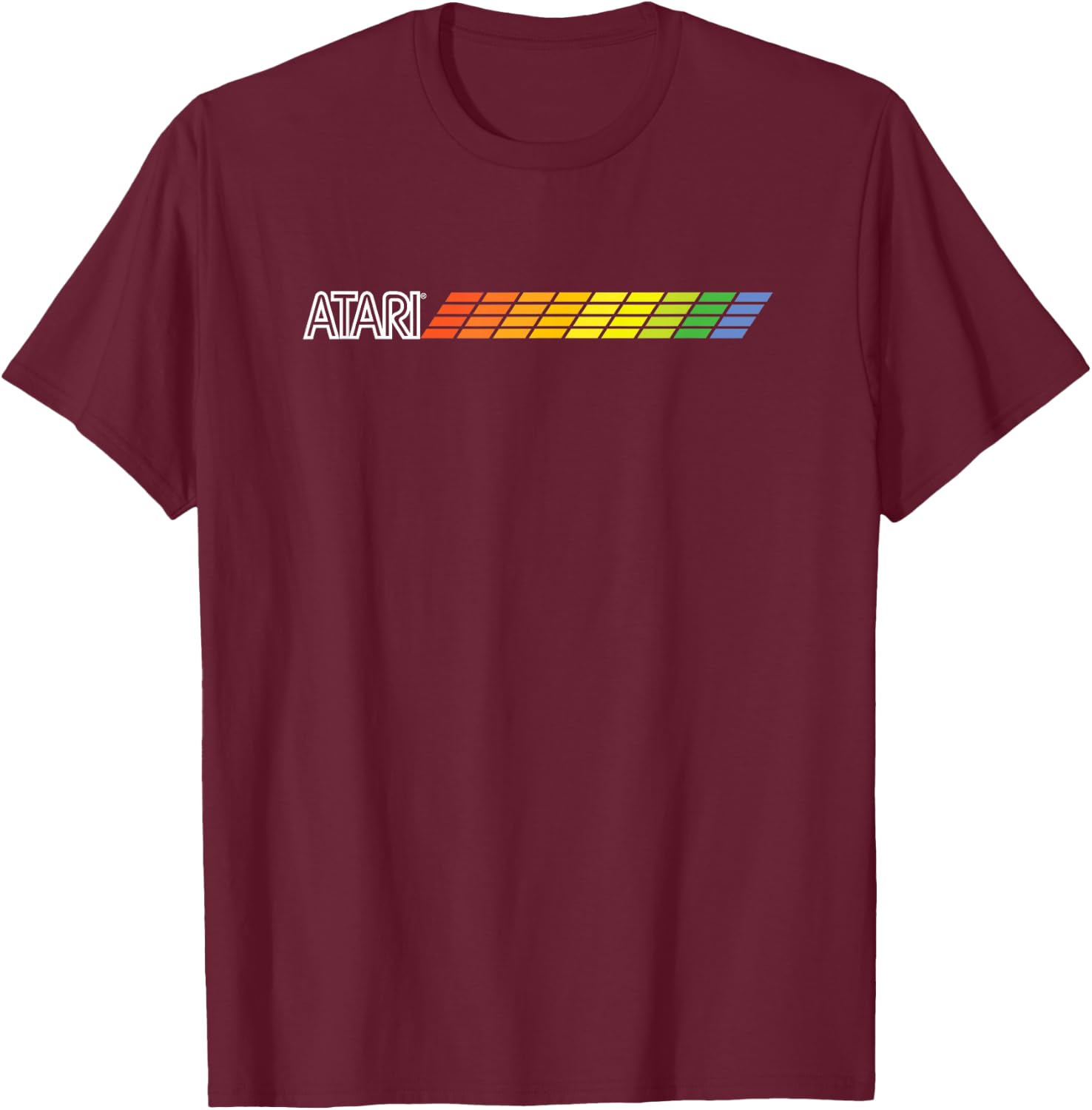 Atari Classic Vintage Retro Gaming Iconic Fun Design , blue T-Shirt - T-Shirt | Maroon