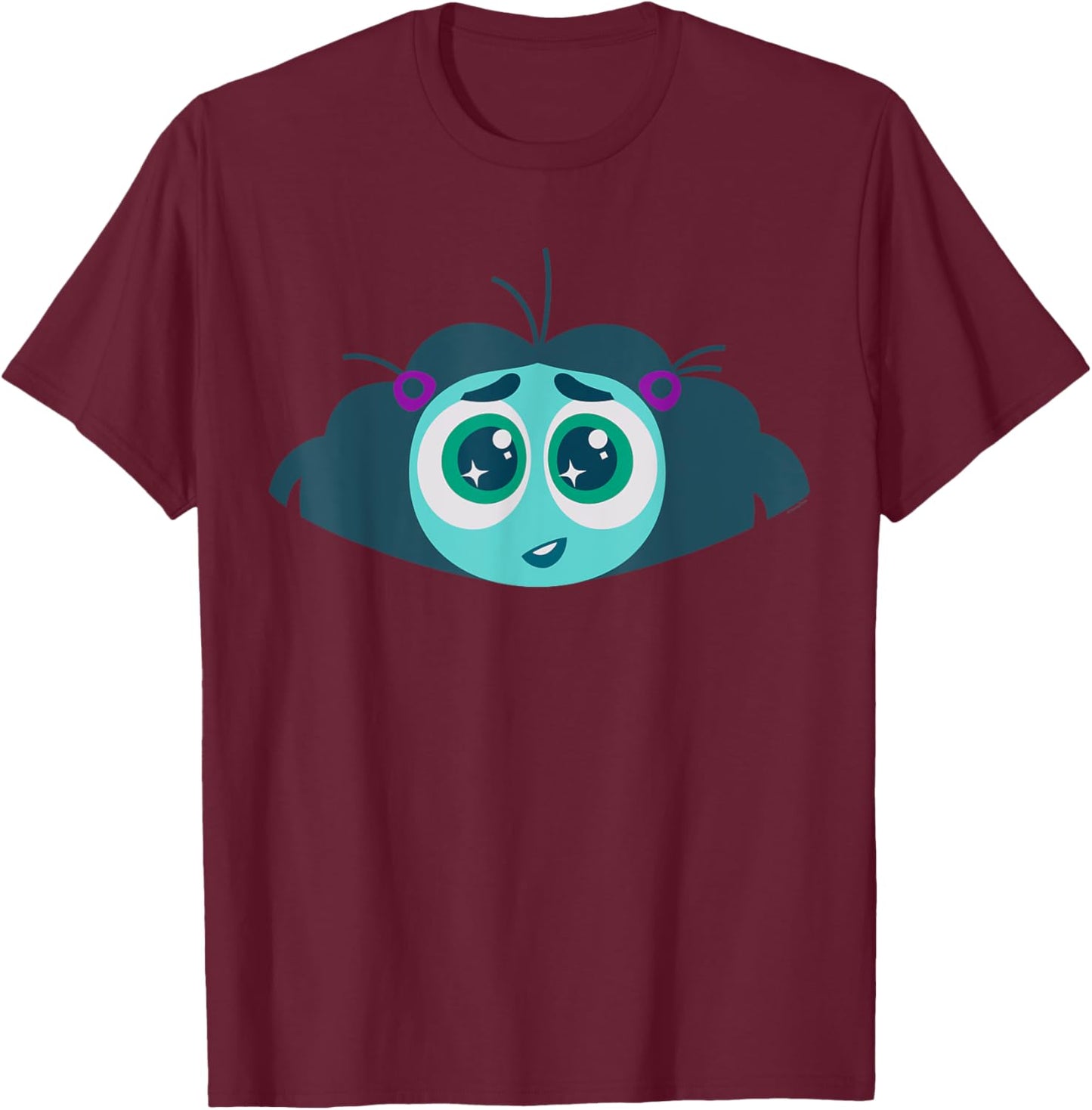 Disney and Pixar's Inside Out 2 Envy Big Face Costume , Black, S T-Shirt - T-Shirt | Maroon