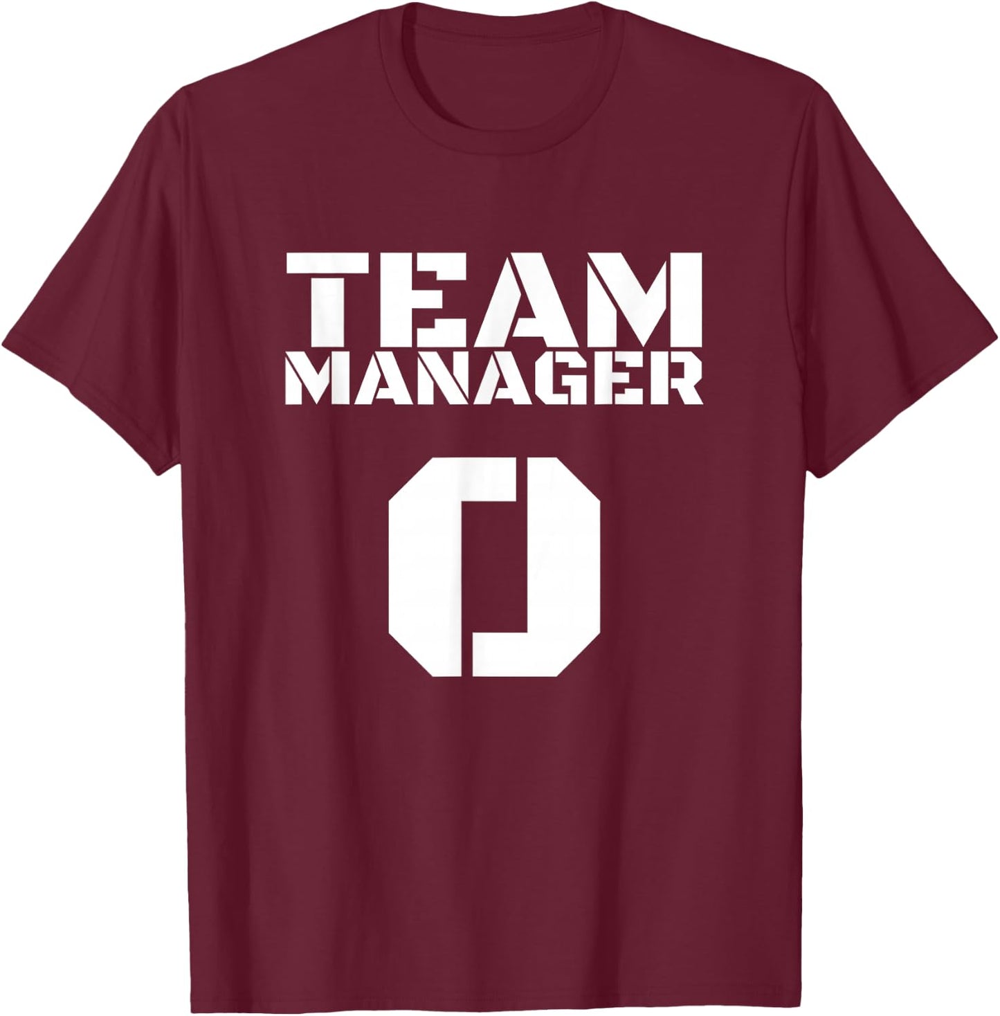 Team Manager Sports Equipment Coach Player T-Shirt - T-Shirt | Maroon