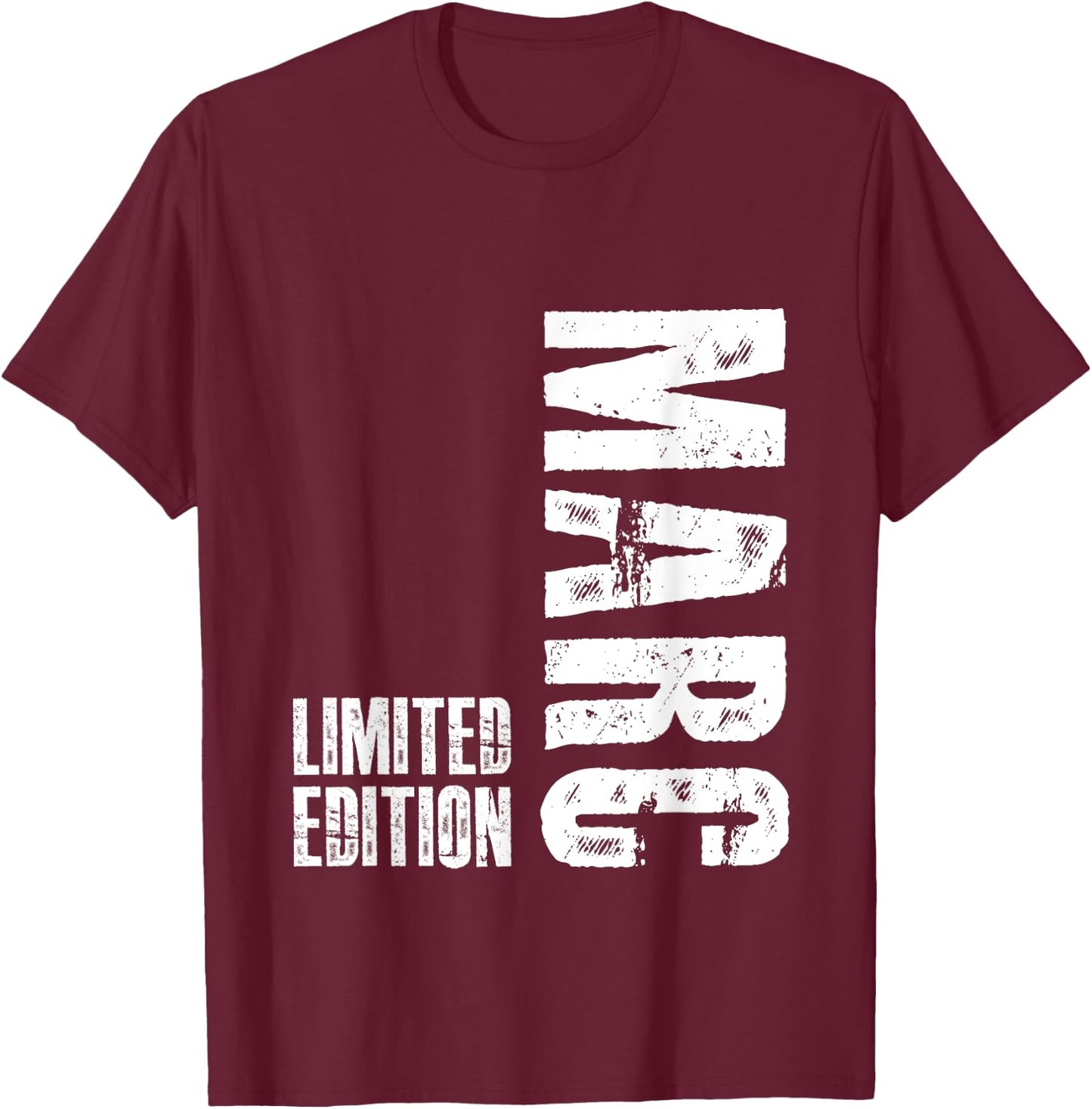 First Name Limited Edition Birthday Gift Marc , black T-Shirt - T-Shirt | Maroon