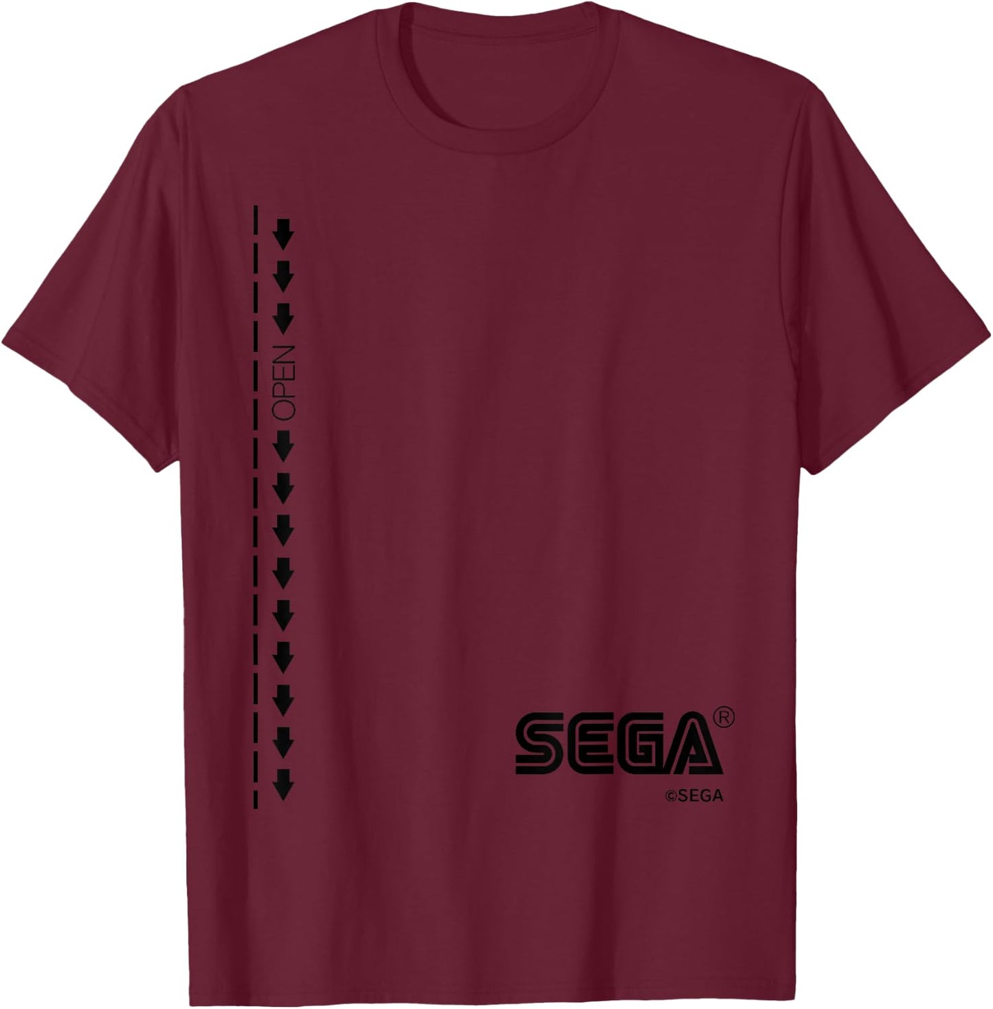 (Commemoration of Amazon MoD pop-up shop) Design Sega , Blue, S T-Shirt - T-Shirt | Maroon