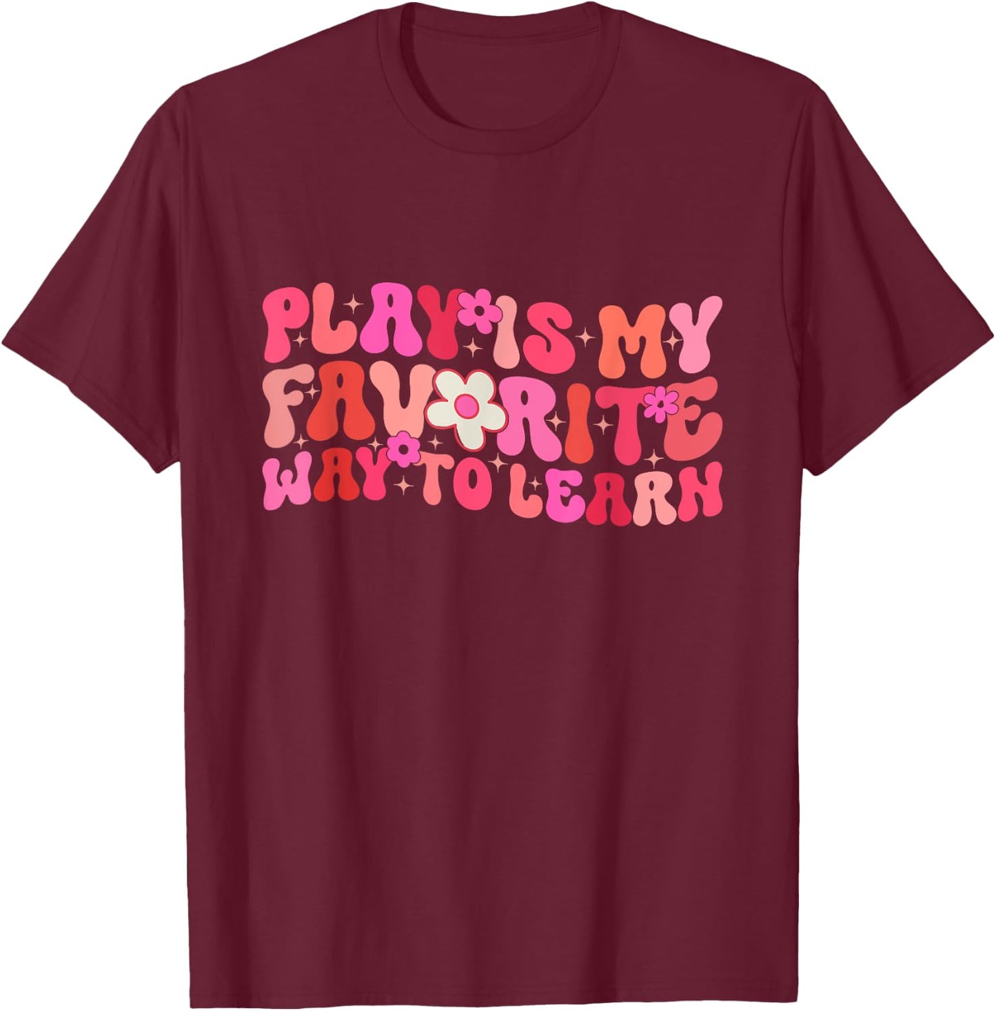 Groovy Physical Therapy For Pediatric Physical Therapists T-Shirt - T-Shirt | Maroon