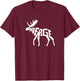 Sweden Sverige Moose Word Art - Funny Animal T-Shirt - T-Shirt | Maroon
