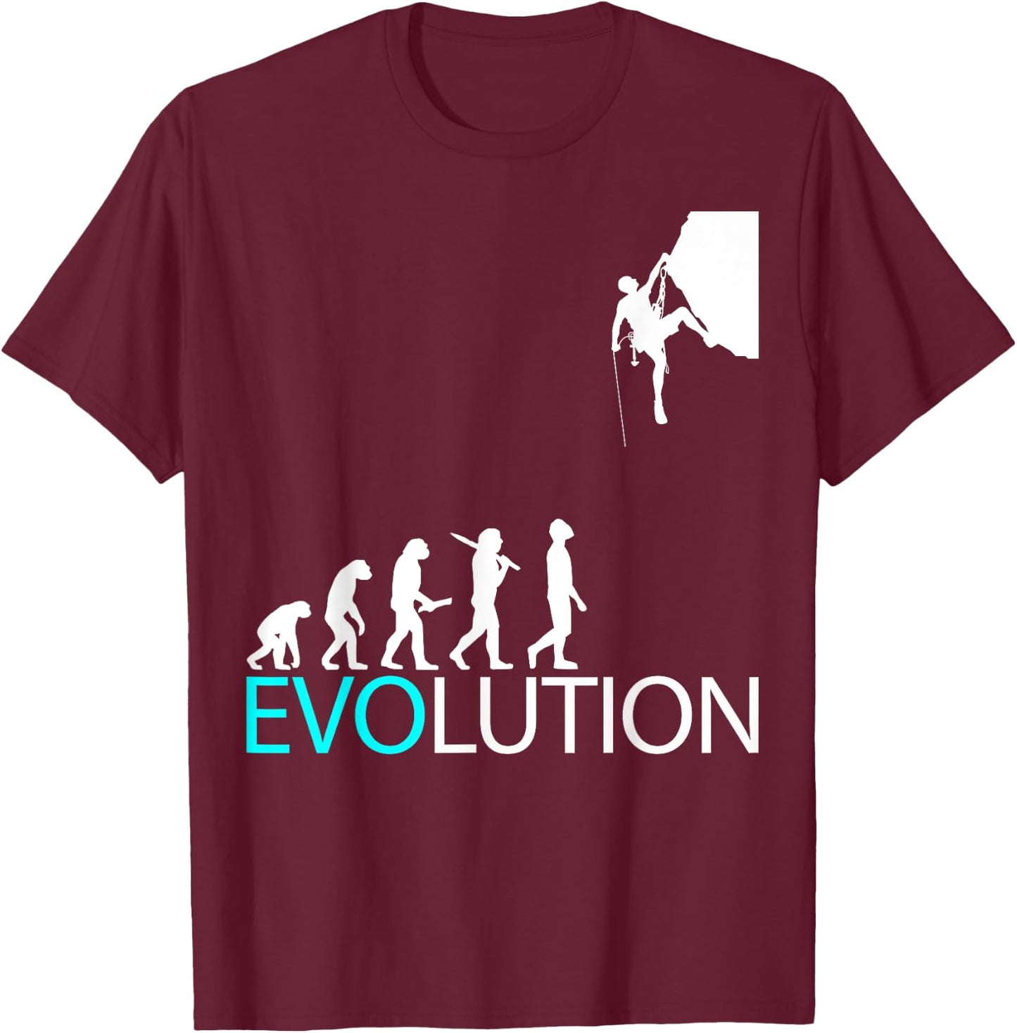 Bergsteigen Bouldern Freiklettern Bergsteiger Berge Klettern T-Shirt - T-Shirt | Maroon