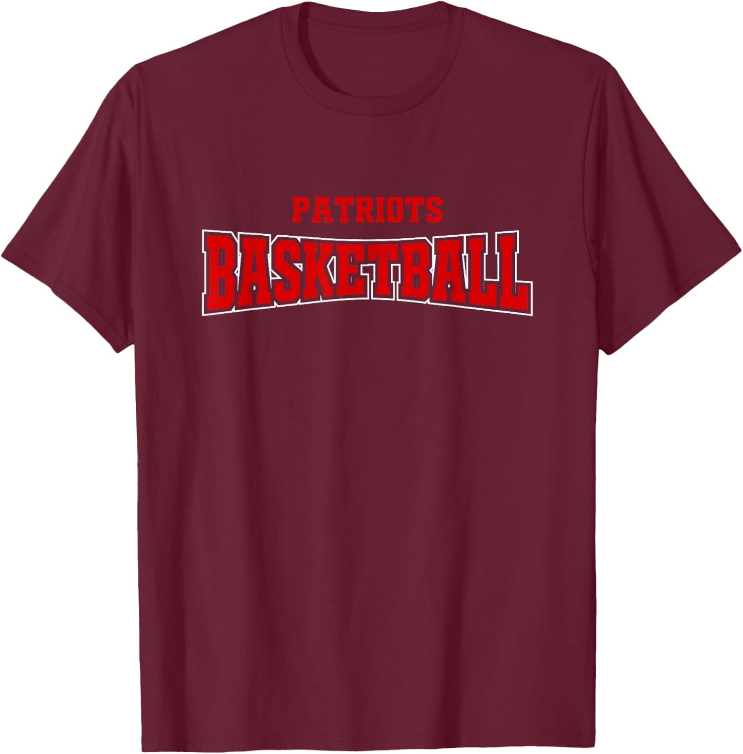 Carroll Patriots Official High School Gear -Child Basketball , Grey, Small, Short Sleeve, , Classic, All Seasons T-Shirt - T-Shirt | Maroon