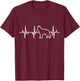 Schäferhund Herzschlag Tierarzt T-Shirt - T-Shirt | Maroon