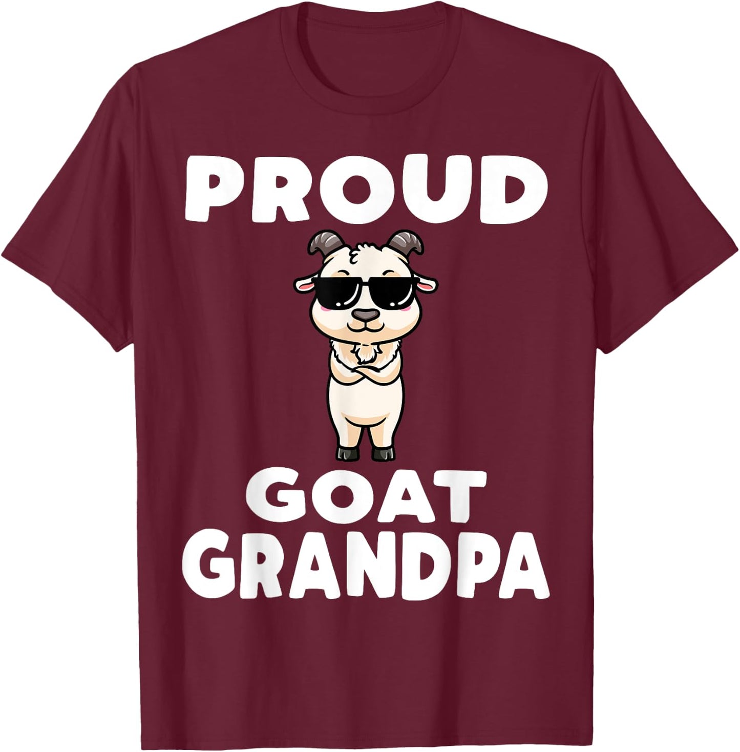 Goat Grandpa T-Shirt - T-Shirt | Maroon