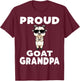 Goat Grandpa T-Shirt - T-Shirt | Maroon