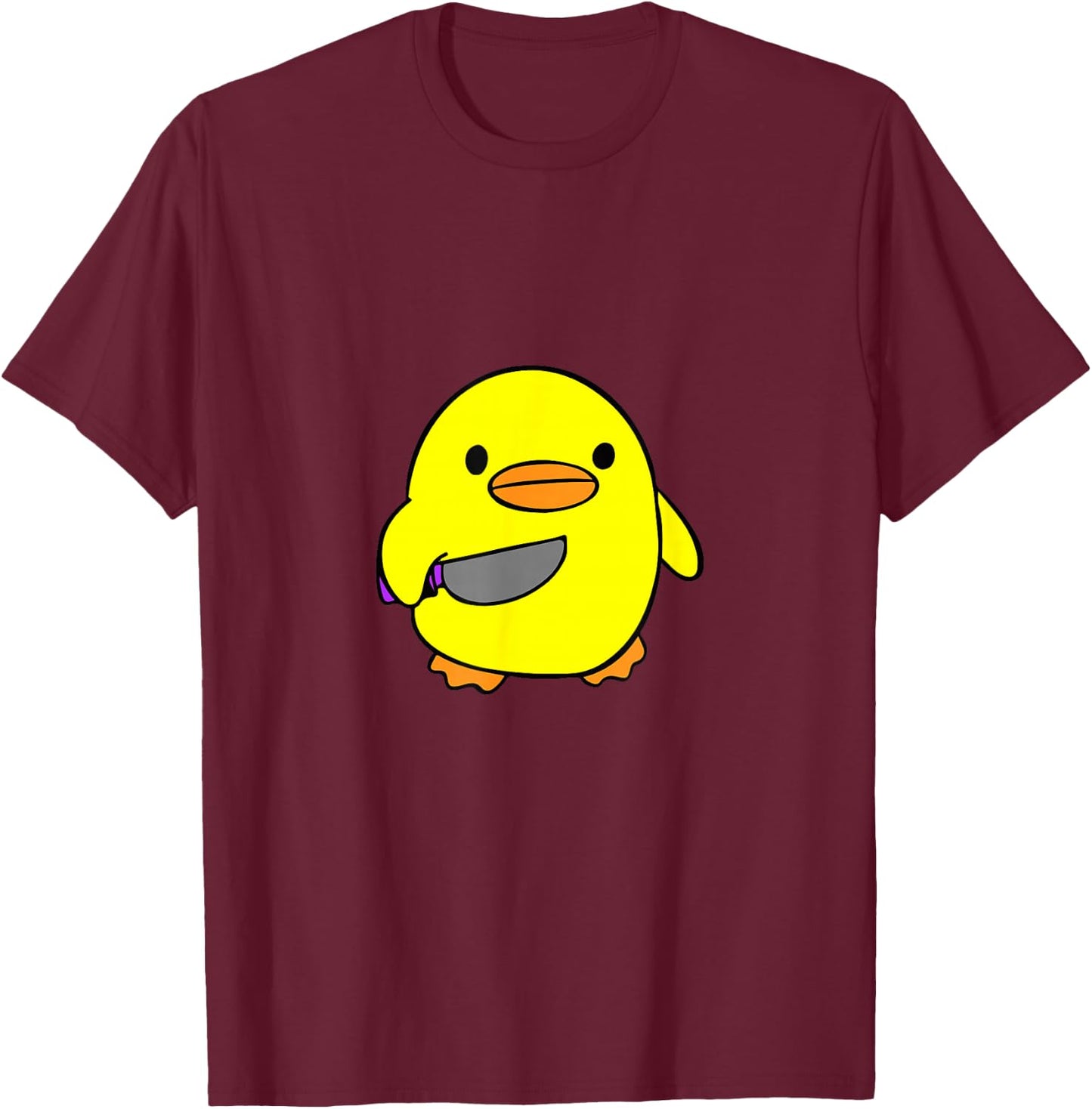 Psycho Duck Killer Duck Crazy Duck - The Duck T-Shirt - T-Shirt | Maroon