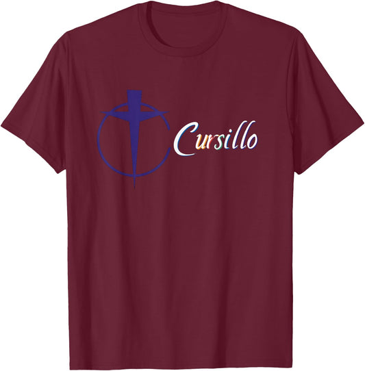 DeColores Cursillo Rainbow Rooster Catholic T-Shirt - T-Shirt | Maroon