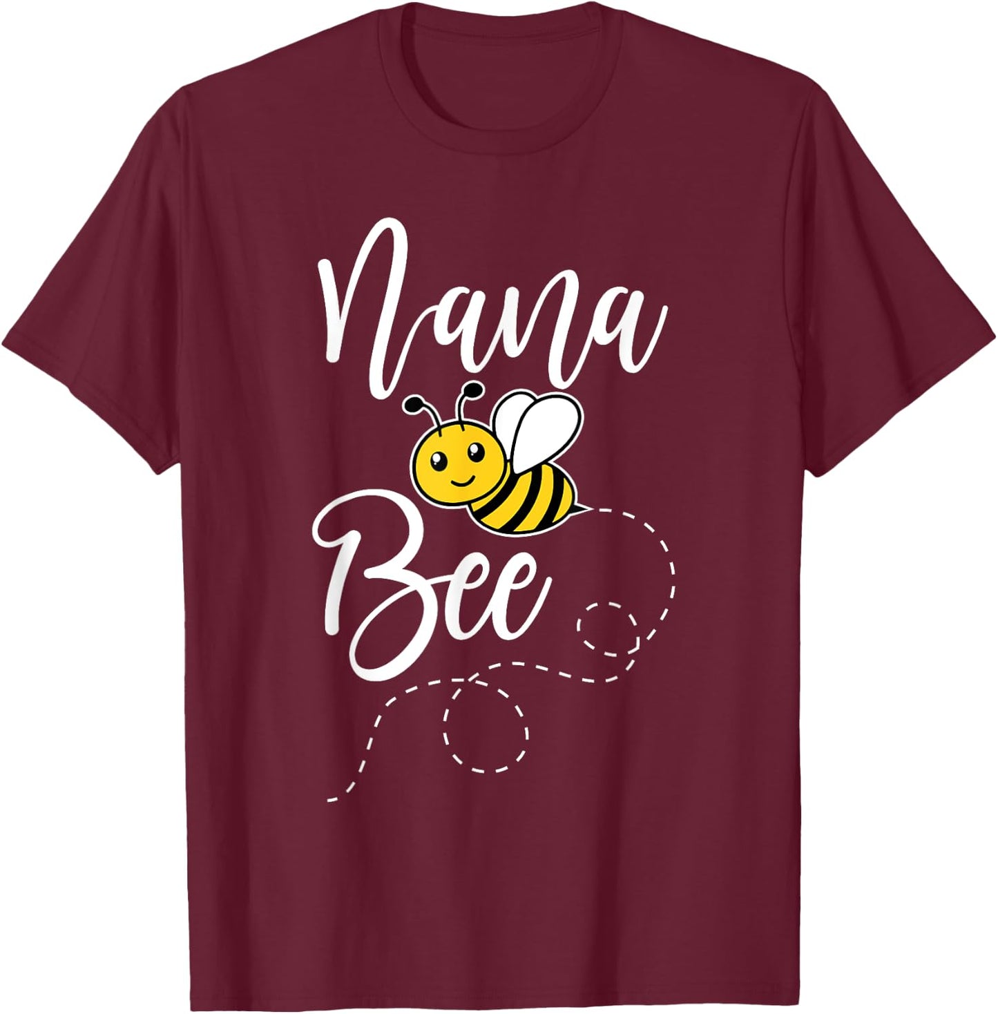 Nana Of The Bee Day Girl Hive Family Matching Birthday Sweet T-Shirt - T-Shirt | Maroon