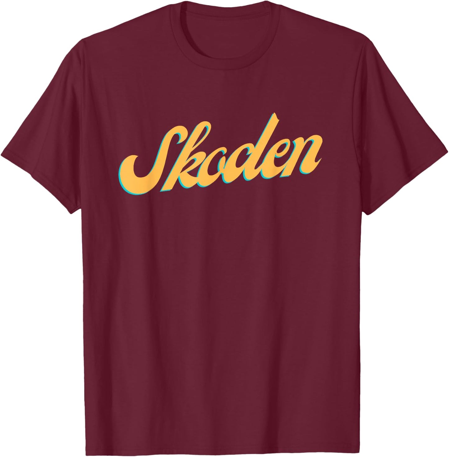 Retro Skoden T-Shirt - T-Shirt | Maroon