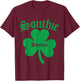 Southie, Irish Southie, St. Patrick's Day South Boston T-Shirt - T-Shirt | Maroon