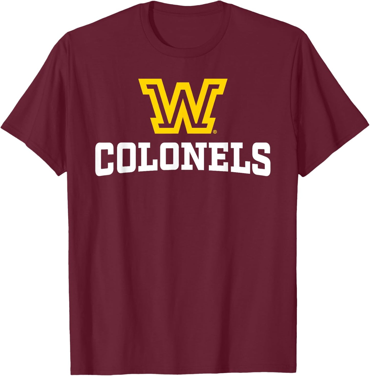 Wilkes University Colonels W Mark T-Shirt - T-Shirt | Maroon