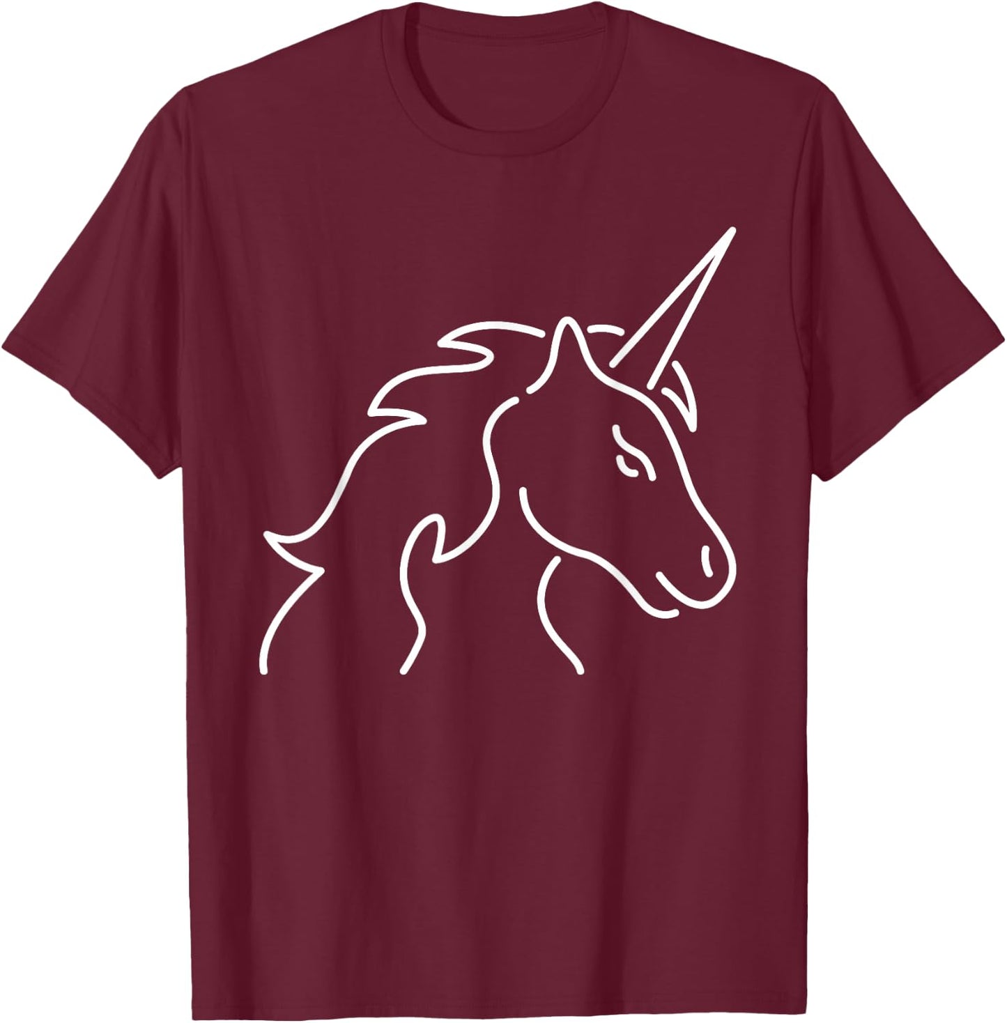 Unique Unicorn T-Shirt - T-Shirt | Maroon