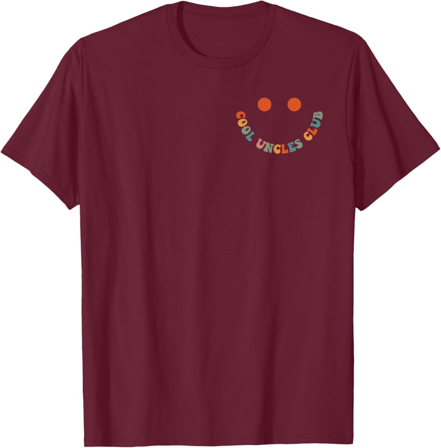 Uncles Shirt Cool Uncles Club Funny New Uncle Men's 2-Sided , black T-Shirt - T-Shirt | Maroon