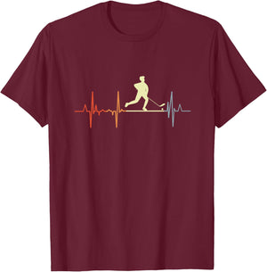 I Love Roller Hockey Vintage Haut de Gamme T-Shirt - T-Shirt | Maroon