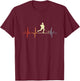 I Love Roller Hockey Vintage Haut de Gamme T-Shirt - T-Shirt | Maroon