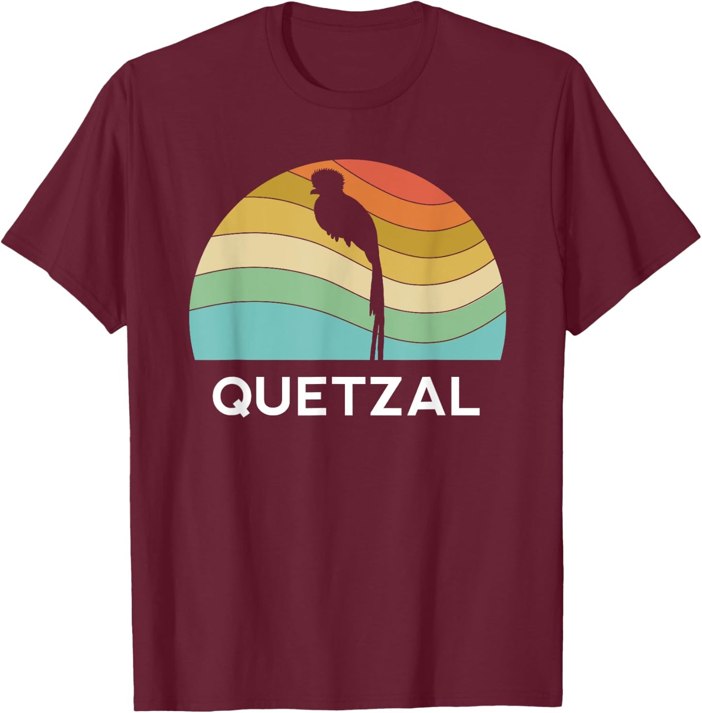 Quetzal Guatemala Retro Chapin Vintage Maya Antigua Atitlan T-Shirt - T-Shirt | Maroon