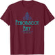 Penobscot Bay Maine Nautical Design T-Shirt - T-Shirt | Maroon