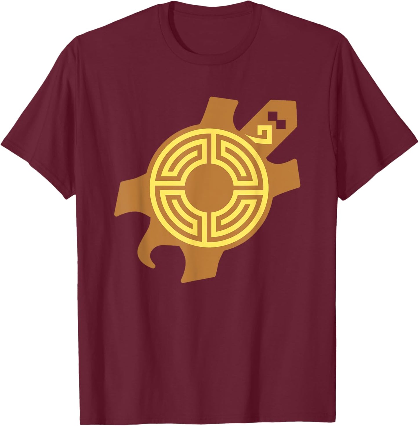 Turtle Hopi Native American strength symbol T-Shirt - T-Shirt | Maroon
