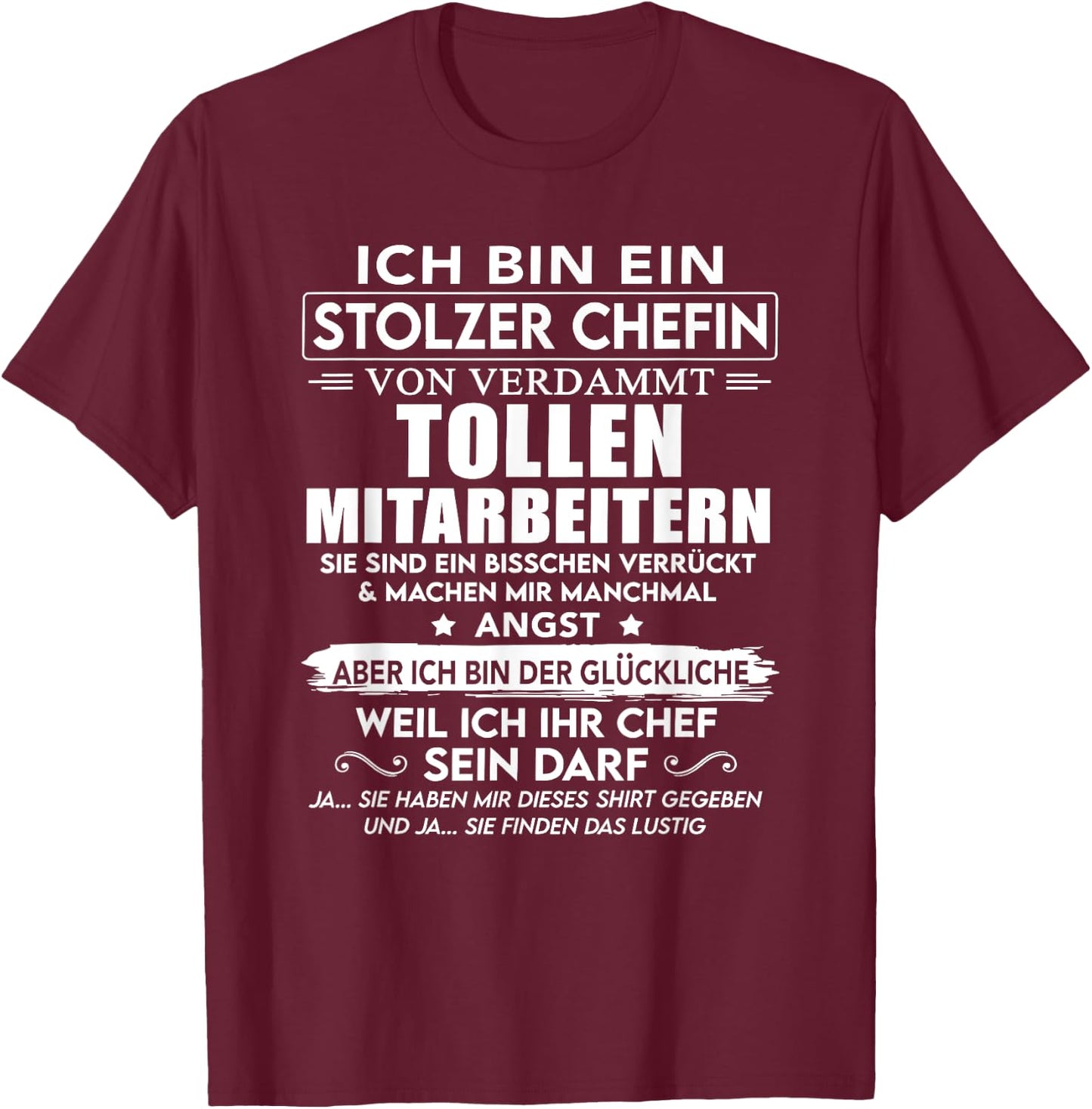 Schwarz, , Kurzarm, S, EU 40.5, Klassisch, Novelty, Geschenk T-Shirt - T-Shirt | Maroon