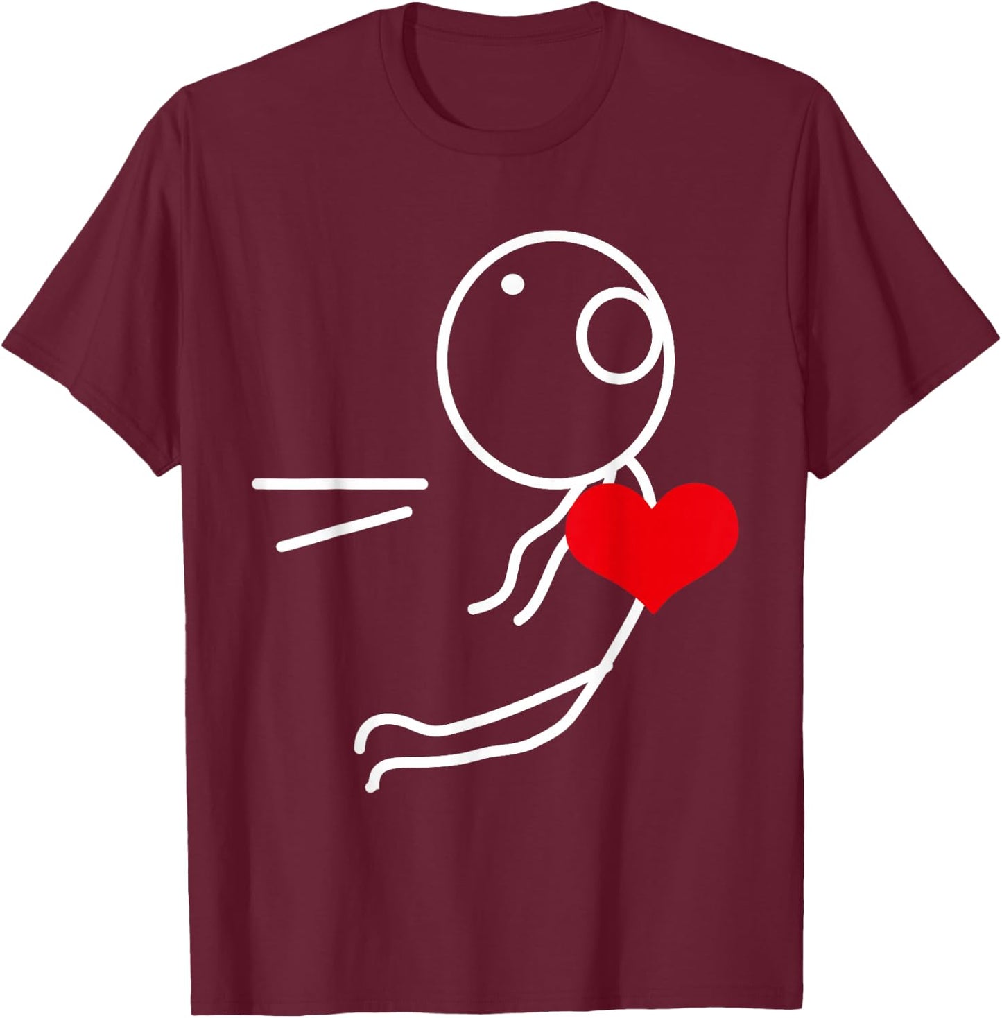 Valentine's Day Duo Couple assortis Love Love Left Right , Black, S T-Shirt - T-Shirt | Maroon