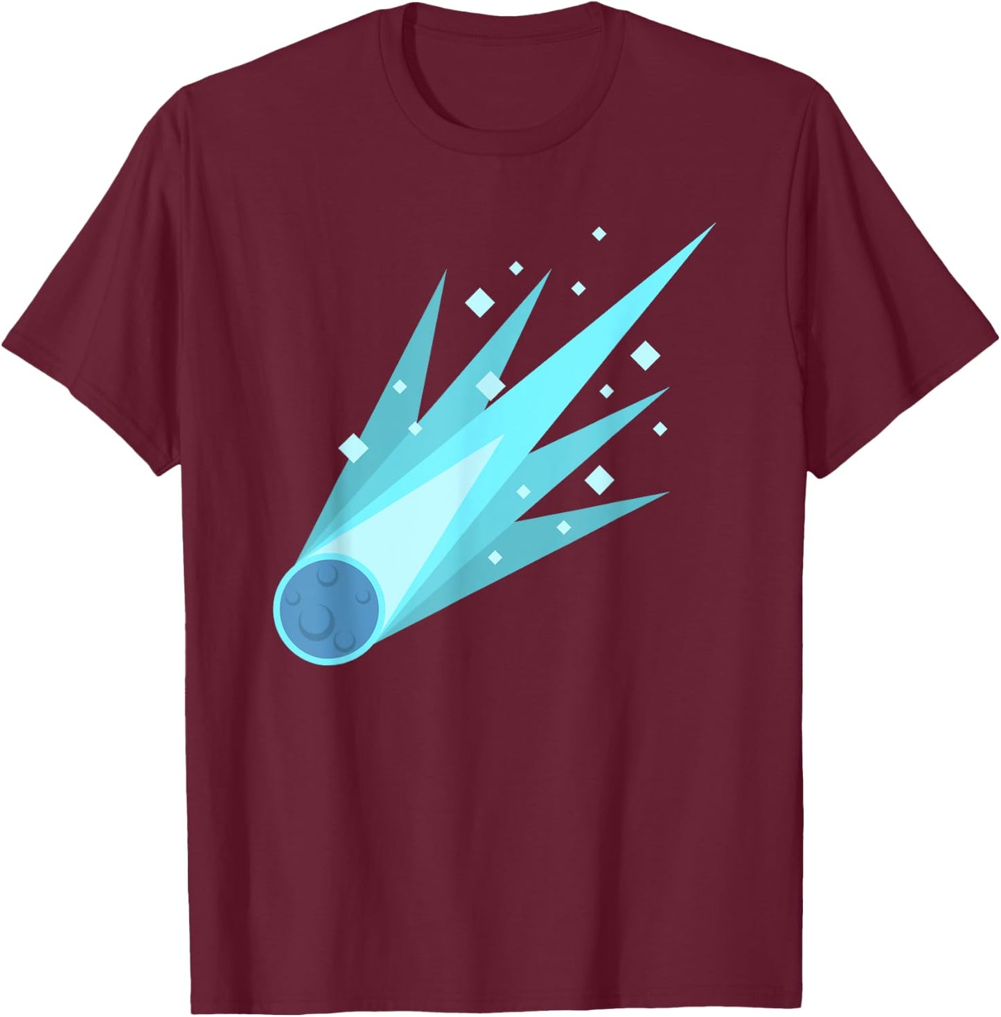 Eisblauer Komet Kostüm T-Shirt - T-Shirt | Maroon