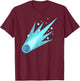 Eisblauer Komet Kostüm T-Shirt - T-Shirt | Maroon