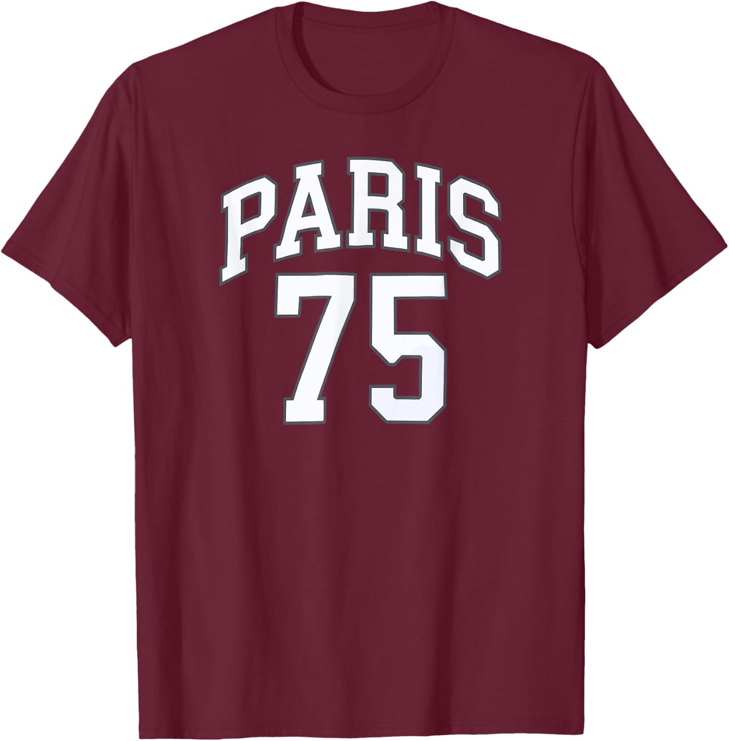 Paris 75 T-Shirt - T-Shirt | Maroon