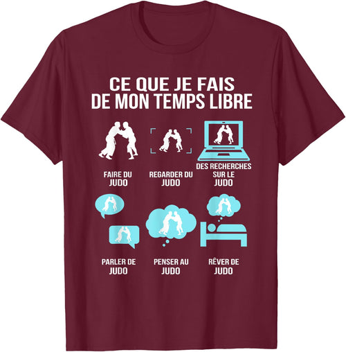 Ce Que Je Fais De Mon Temps Libre Judo Humour Cadeau Judoka