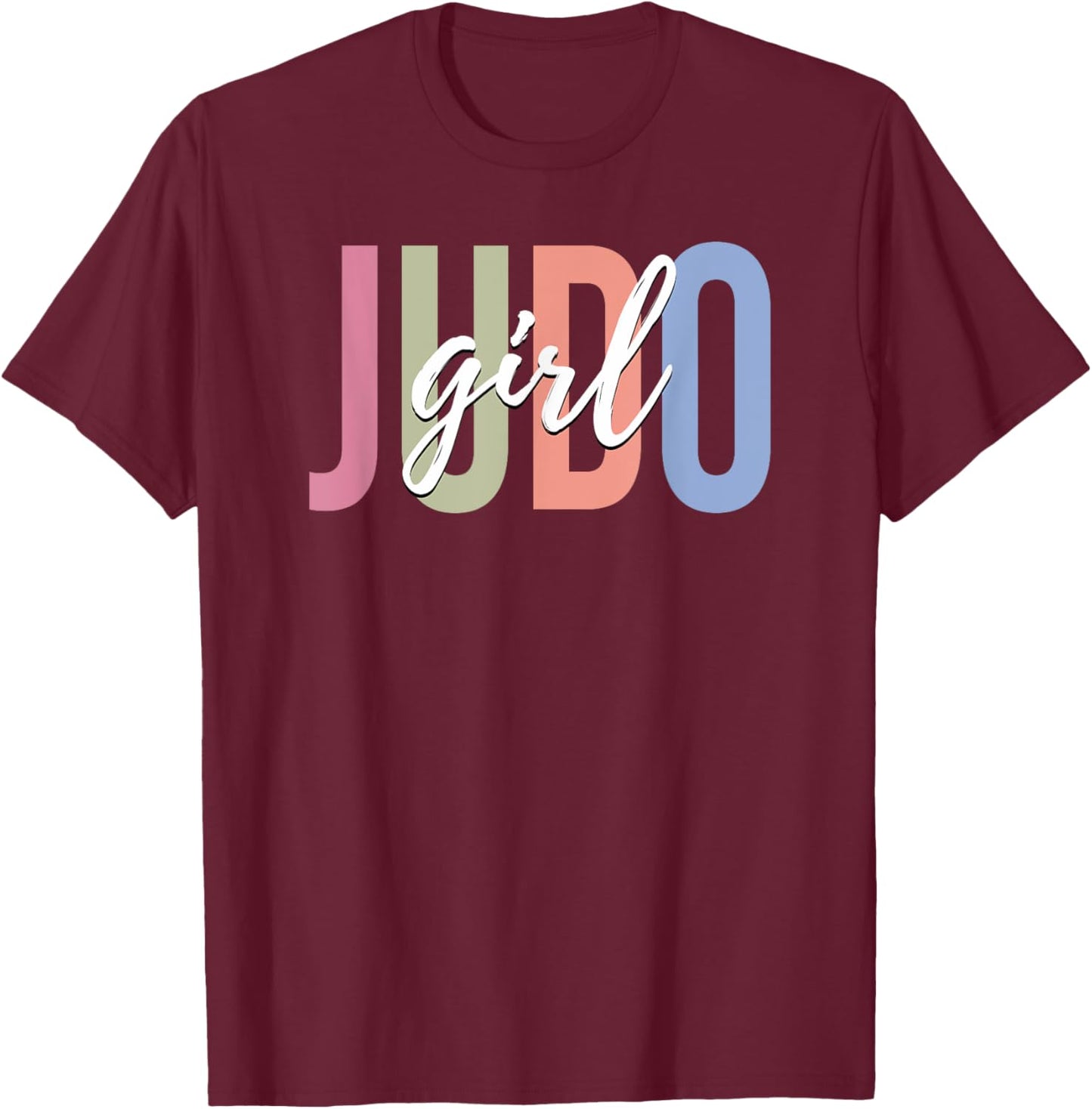 Judo Girl Martial Arts MMA T-Shirt - T-Shirt | Maroon