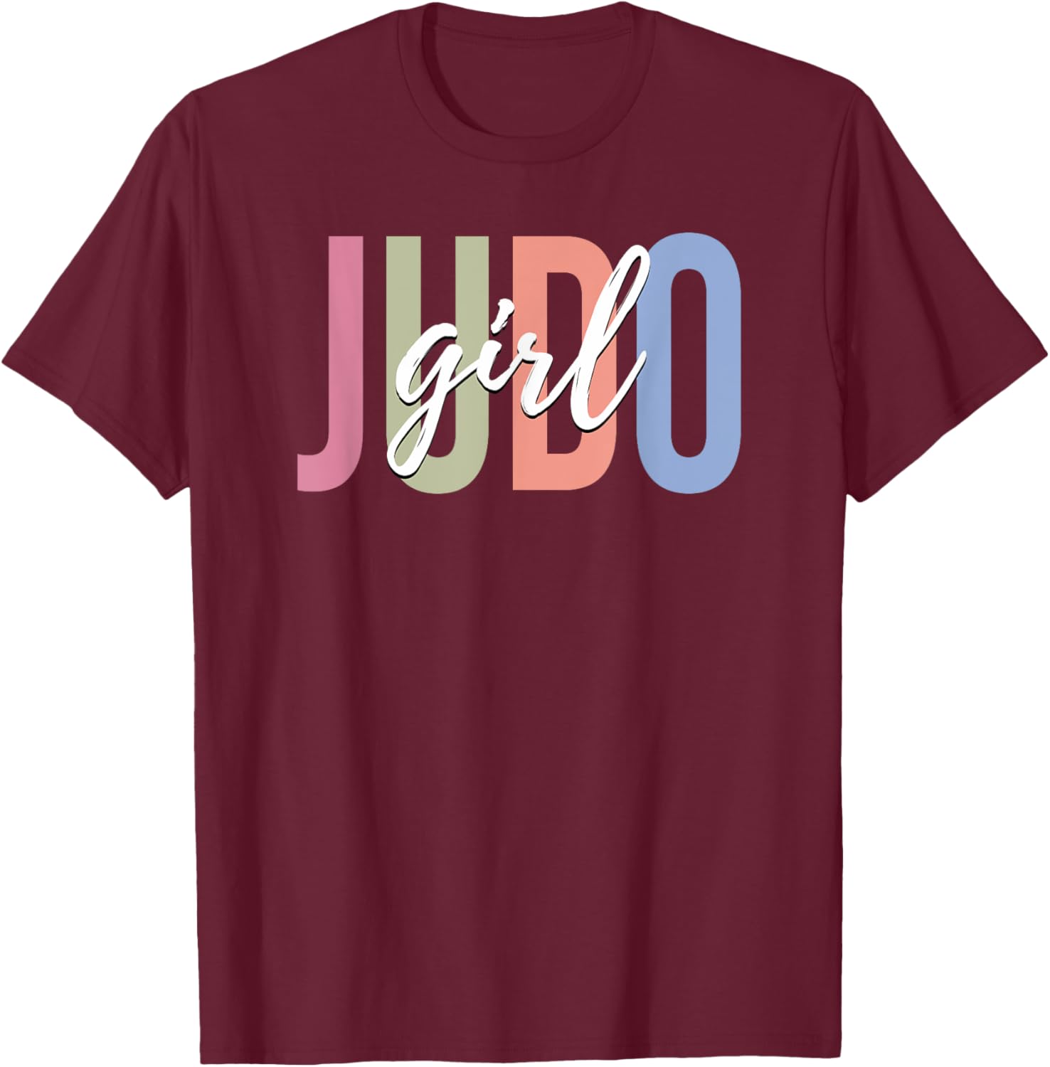 Judo Girl Martial Arts MMA T-Shirt - T-Shirt | Maroon