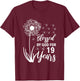 19th Birthday Woman Man Blessed By God For 19 Years T-Shirt - T-Shirt | Maroon