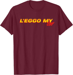 Eggo Waffle Throwback Leggo My Eggo T-Shirt - T-Shirt | Maroon